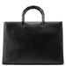 Gucci Black Leather Bamboo Tote