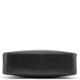 Gucci Black Leather Bamboo Tote Bag