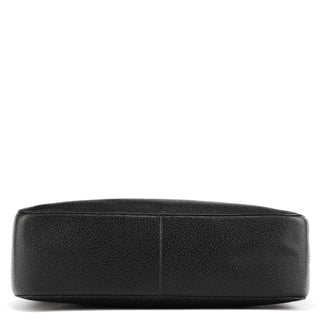 Gucci Black Leather Bamboo Tote Bag