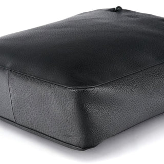 Gucci Black Leather Bamboo Tote Bag