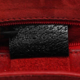 Gucci Black Leather Bamboo Tote Bag