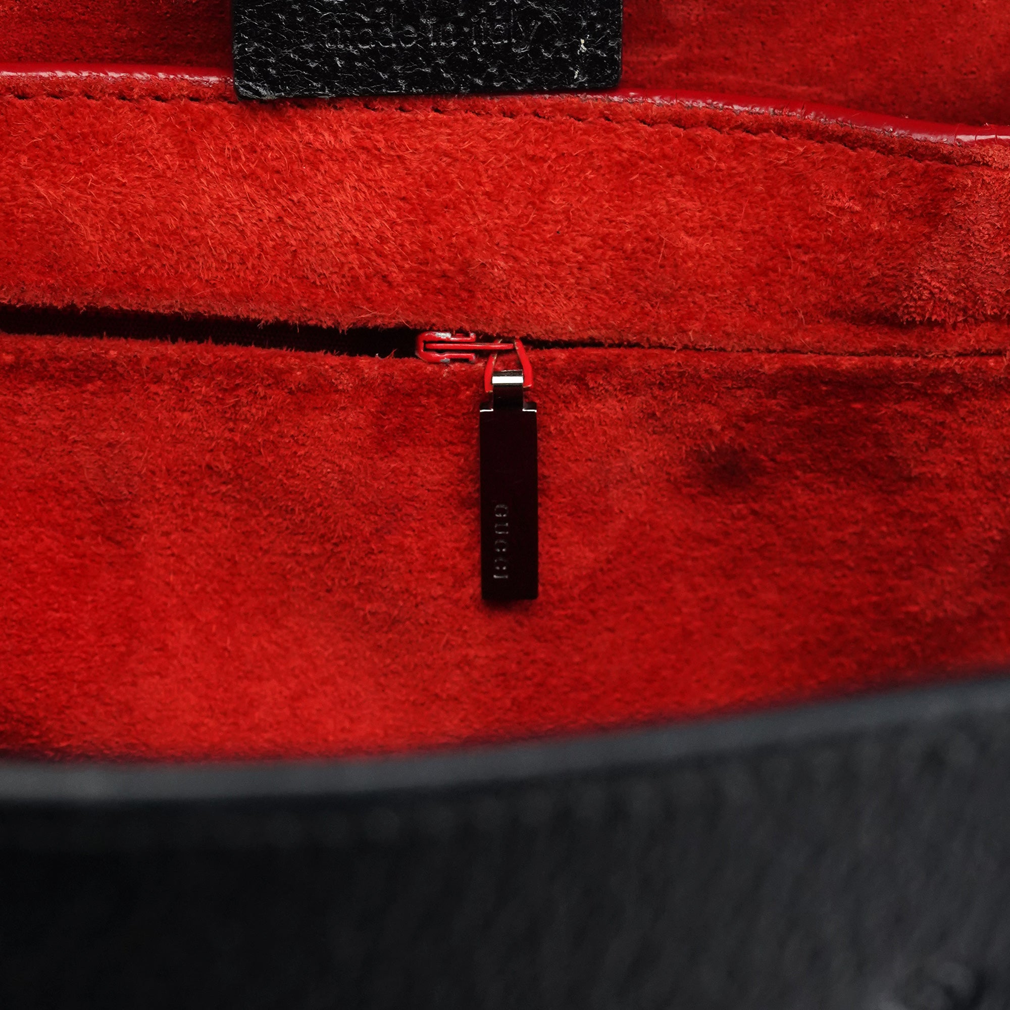 Gucci Sac cabas Bamboo en cuir noir