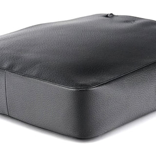 Gucci Black Leather Bamboo Tote Bag