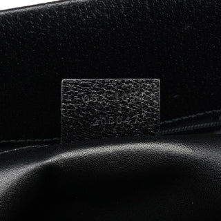 Gucci Black Leather Bamboo Tote Bag