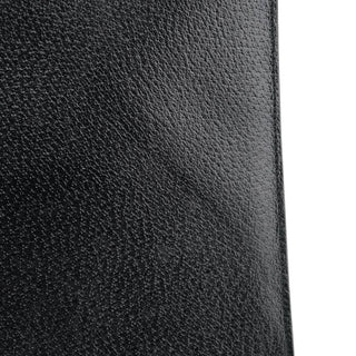 Gucci Black Leather Bamboo Tote Bag