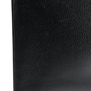 Gucci Black Leather Bamboo Tote Bag