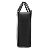 Gucci Black Leather Bamboo Tote Bag