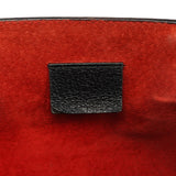 Gucci Black Leather Bamboo Tote Bag