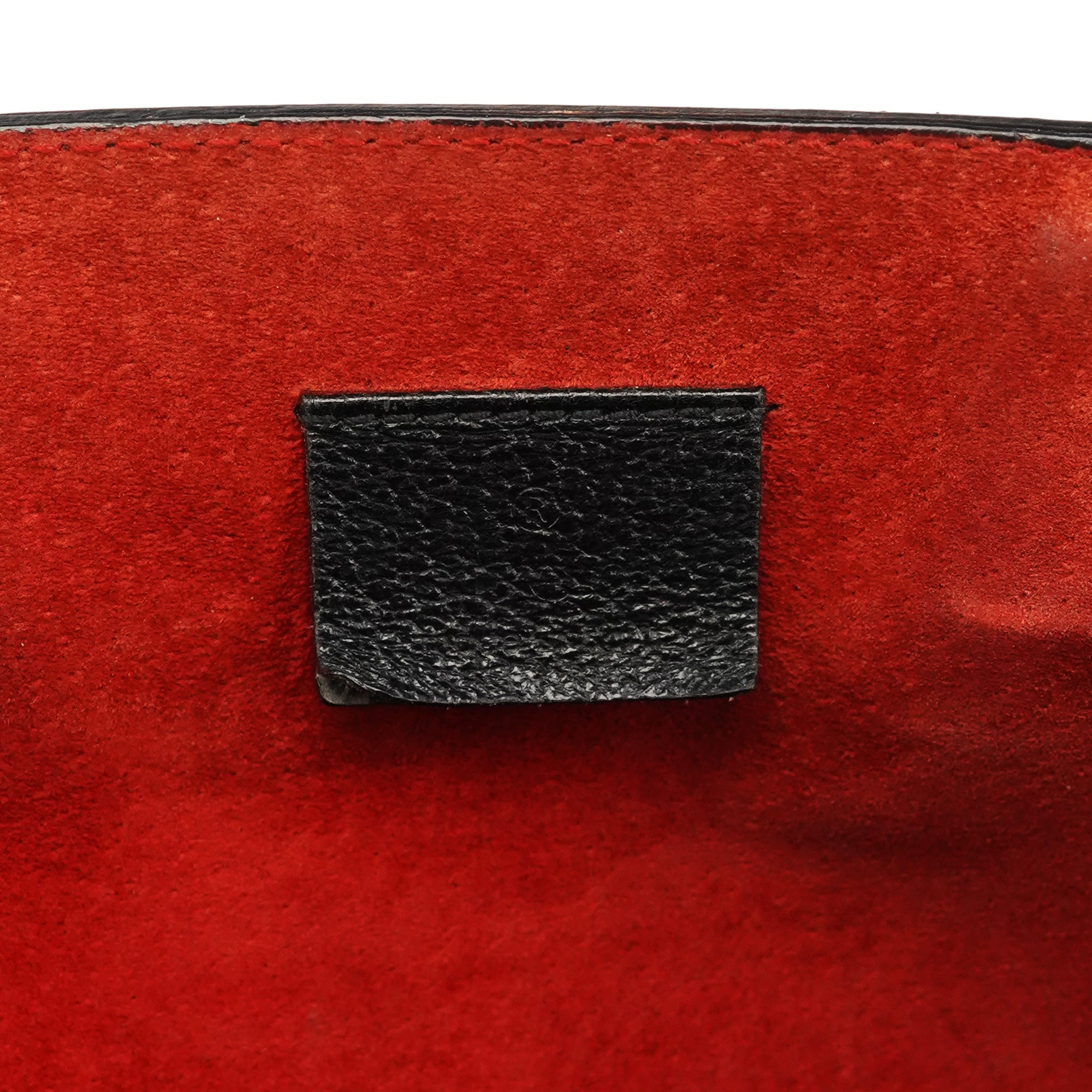 Gucci Black Leather Bamboo Tote Bag