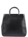 Gucci Black Leather Bamboo Tote Bag