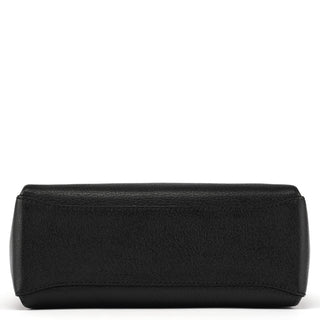 Gucci Black Leather Bamboo Turnlock Shoulder Bag