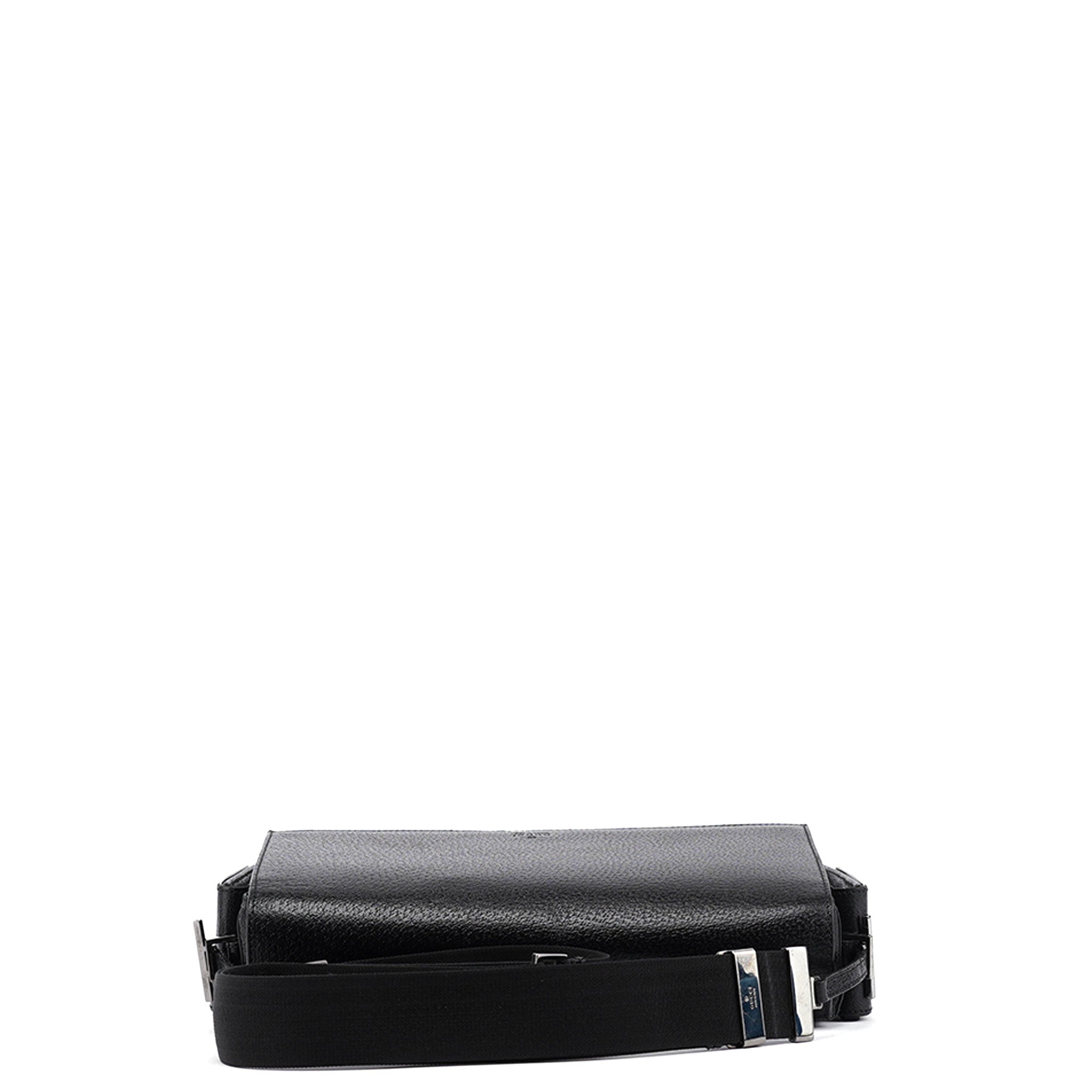 Gucci Black Leather Crossbody Shoulder Bag