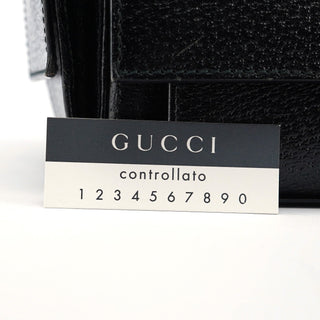 Gucci Black Leather Crossbody Shoulder Bag