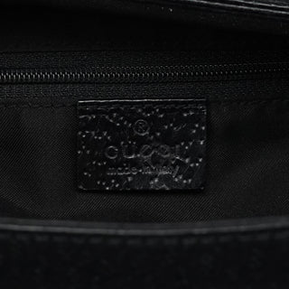 Gucci Black Leather Diana Bamboo Tote Bag