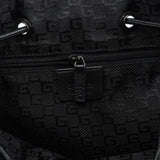 Gucci Black Leather Drawstring Shoulder Bag