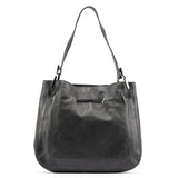 Gucci Black Leather Drawstring Shoulder Bag