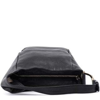 Gucci Black Leather Hobo Bag