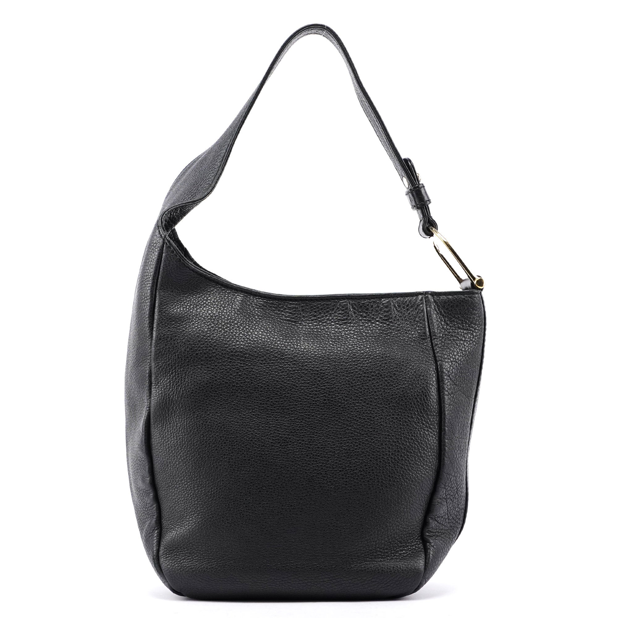 Gucci Black Leather Hobo Bag