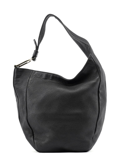 Gucci Black Leather Hobo Shoulder Bag