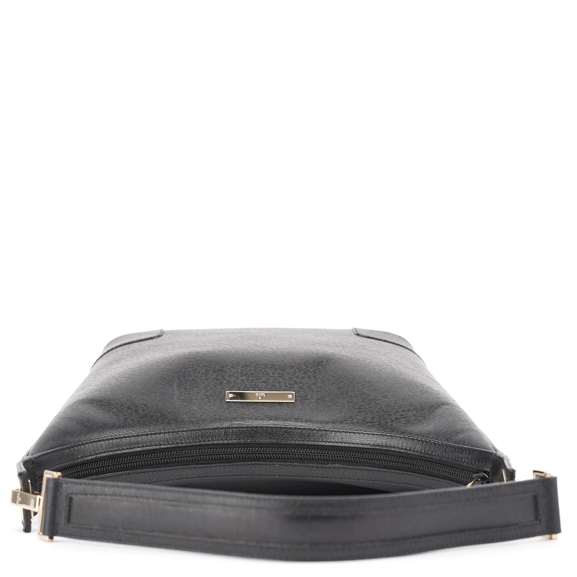 Gucci Black Leather Hobo Shoulder Bag