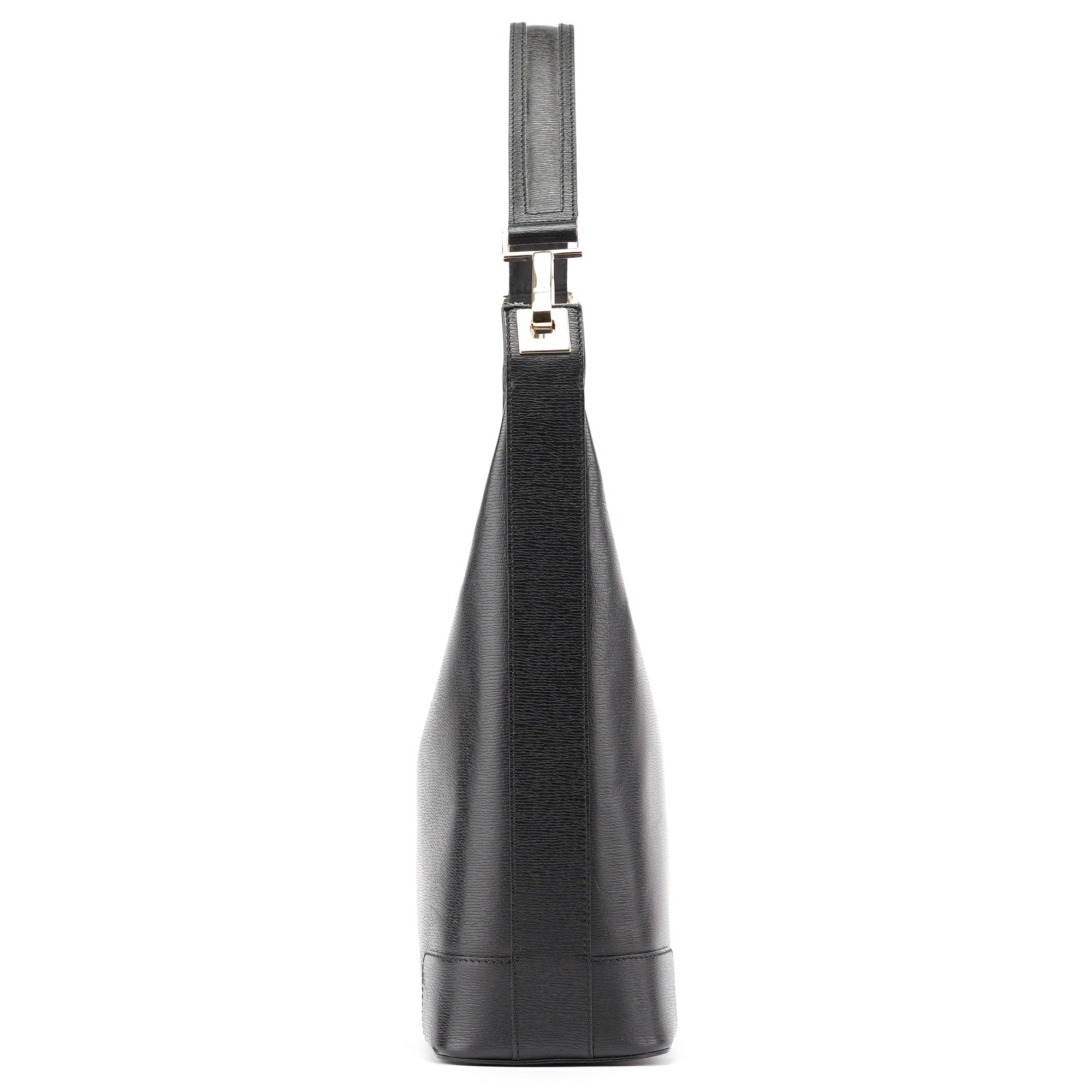 Gucci Black Leather Hobo Shoulder Bag