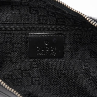 Gucci Black Leather Hobo Shoulder Bag