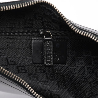 Gucci Black Leather Hobo Shoulder Bag