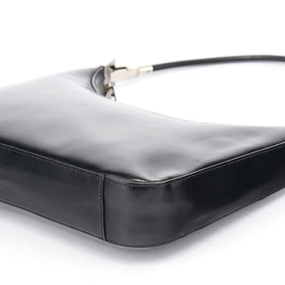 Gucci Black Leather Hobo Shoulder Bag