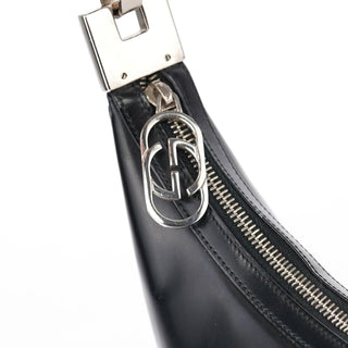 Gucci Black Leather Hobo Shoulder Bag