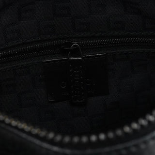 Gucci Black Leather Hobo Shoulder Bag