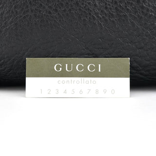 Gucci Black Leather Hobo Shoulder Bag