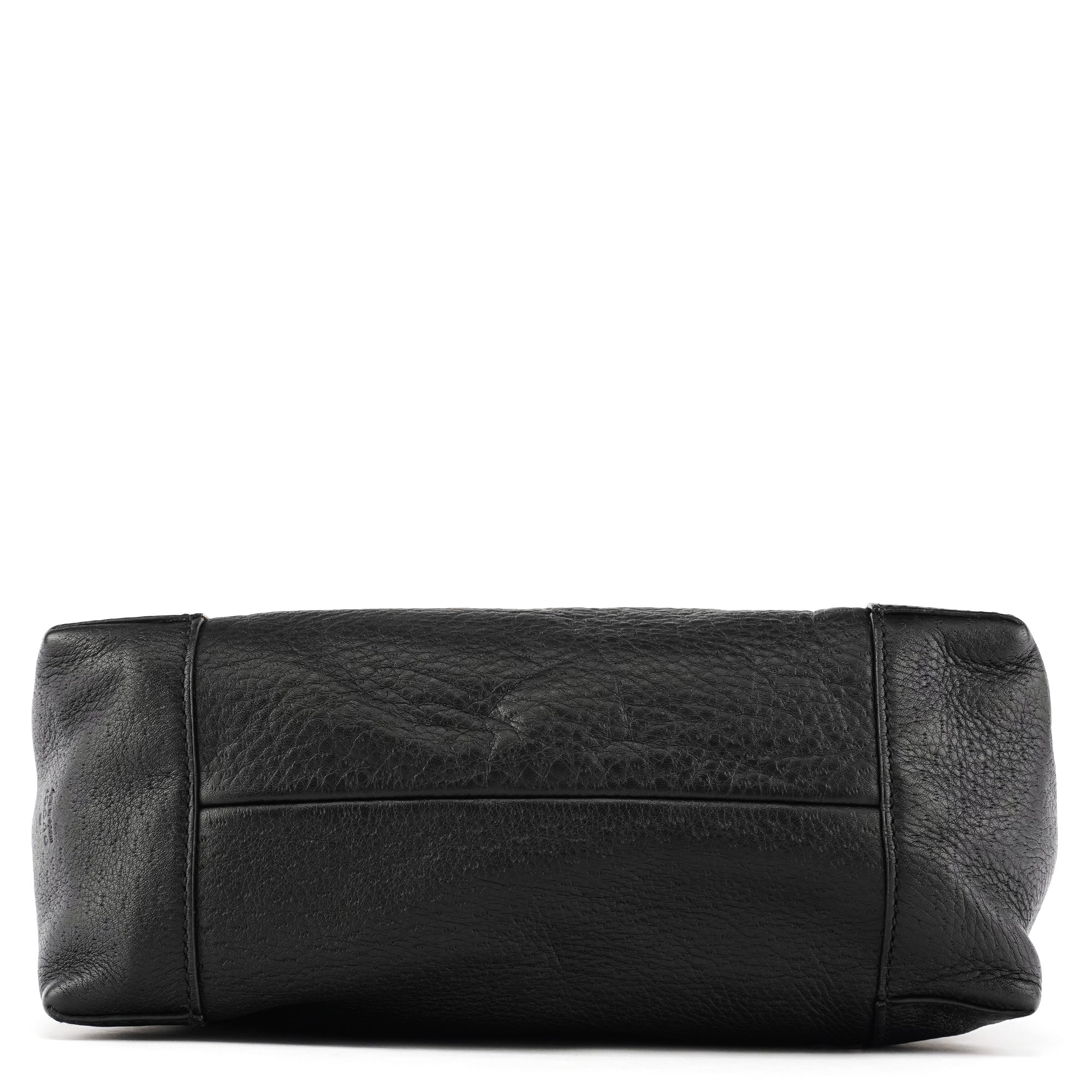 Gucci Black Leather Hobo Shoulder Bag
