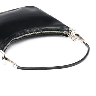 Gucci Black Leather Hobo Shoulder Bag