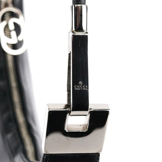 Gucci Black Leather Hobo Shoulder Bag
