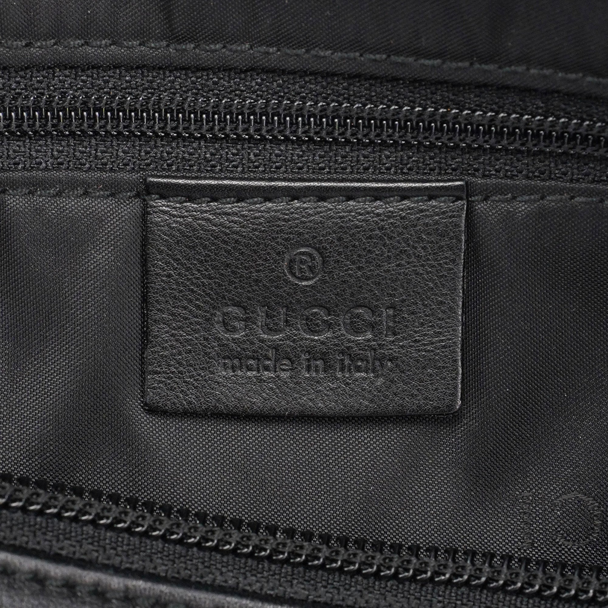 Gucci Black Leather Hobo Shoulder Bag