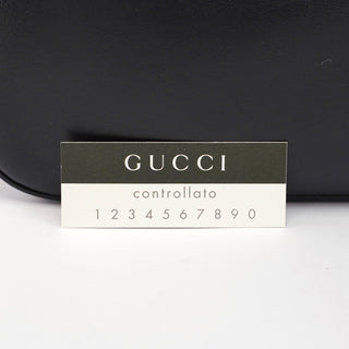 Gucci Black Leather Hobo Shoulder Bag