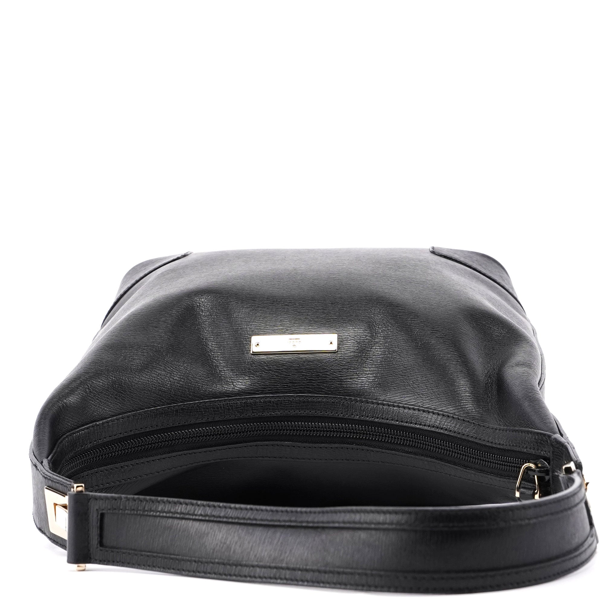 Gucci Black Leather Hobo Shoulder Bag