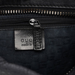 Gucci Black Leather Hobo Shoulder Bag