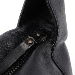 Gucci Black Leather Hobo Shoulder Bag