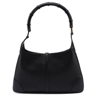 Gucci Black Leather Jackie Bamboo Bag