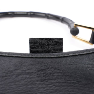 Gucci Black Leather Jackie Bamboo Bag