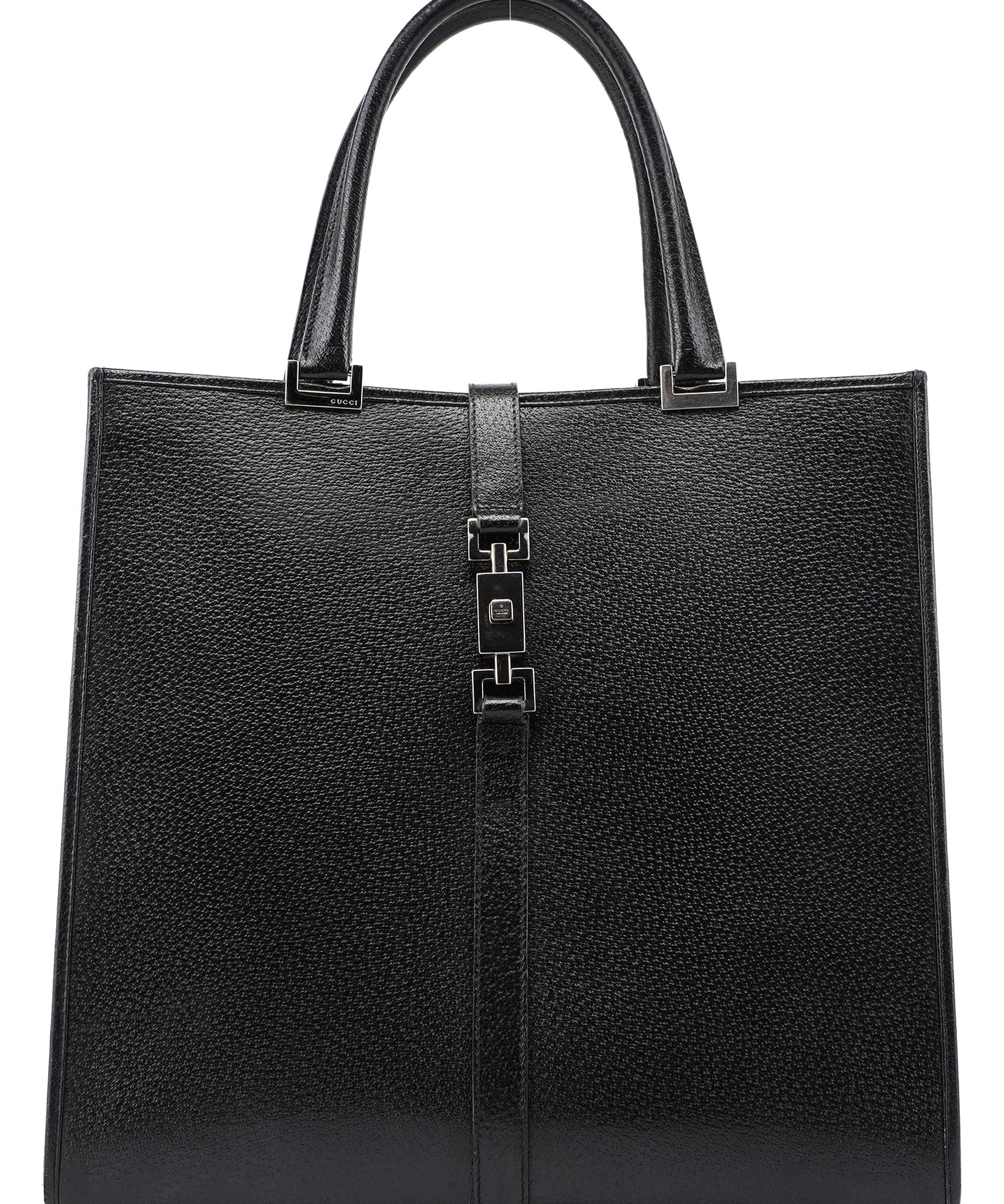 Gucci Black Leather Jackie Tote