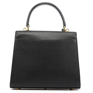 Gucci Black Leather Lady Lock 2-Way Bag