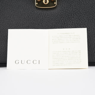 Gucci Black Leather Lady Lock 2-Way Bag