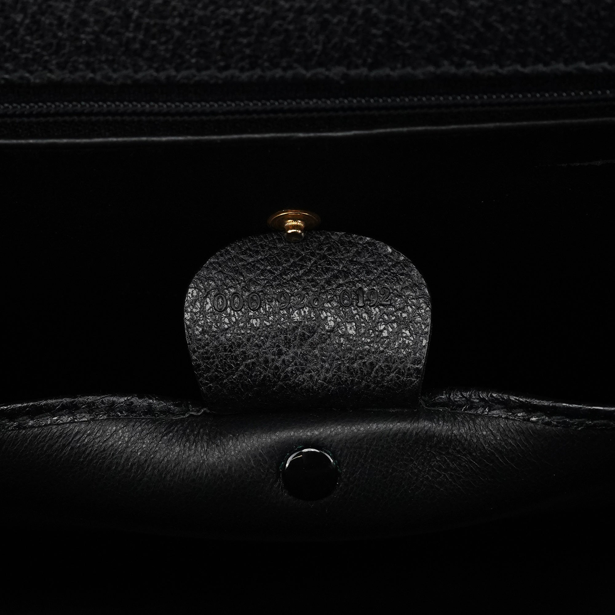 Gucci Sac deux portés Lady Lock en cuir noir
