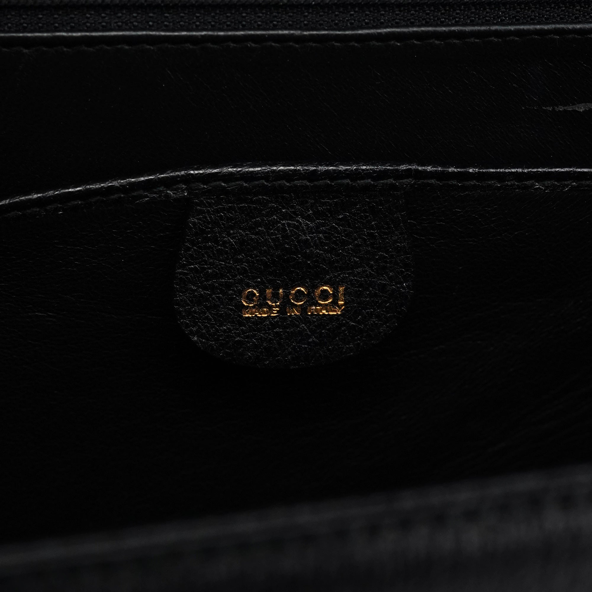Gucci Sac deux portés Lady Lock en cuir noir
