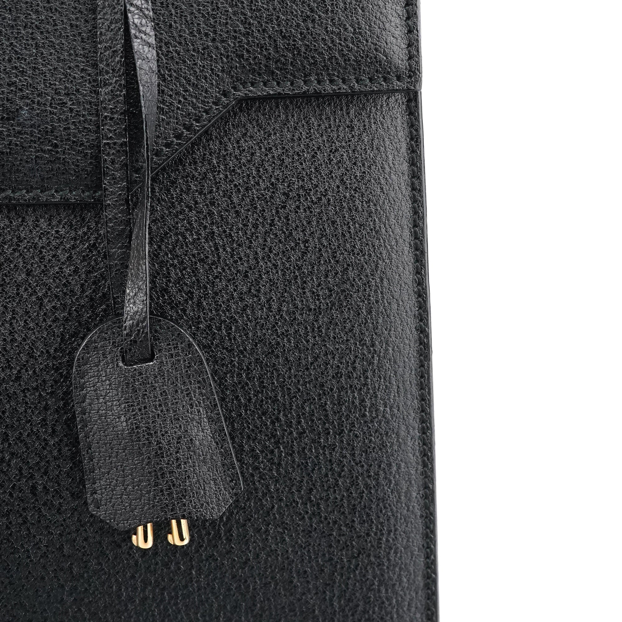 Gucci Sac deux portés Lady Lock en cuir noir