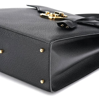 Gucci Black Leather Lady Lock 2-Way Bag