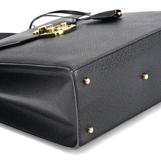 Gucci Black Leather Lady Lock 2-Way Bag