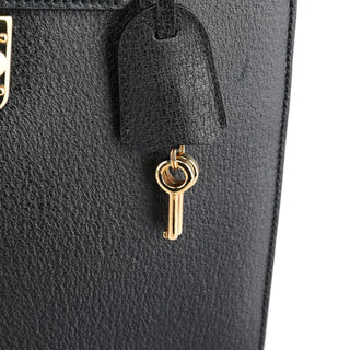 Gucci Black Leather Lady Lock 2-Way Bag
